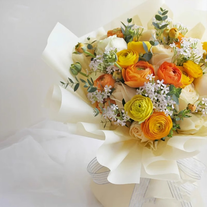MYHC-02 BOPP Han Su Papier einfarbige Blumenverpackungsfolie