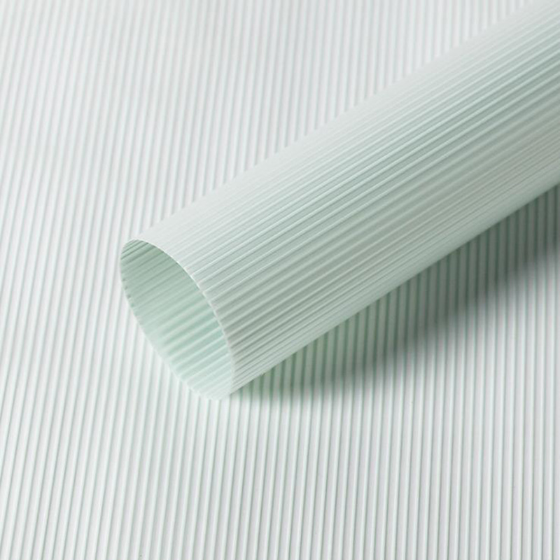 MYHC-04 Haze Line einfarbige Blumenverpackungsfolie mit vertikalem Muster