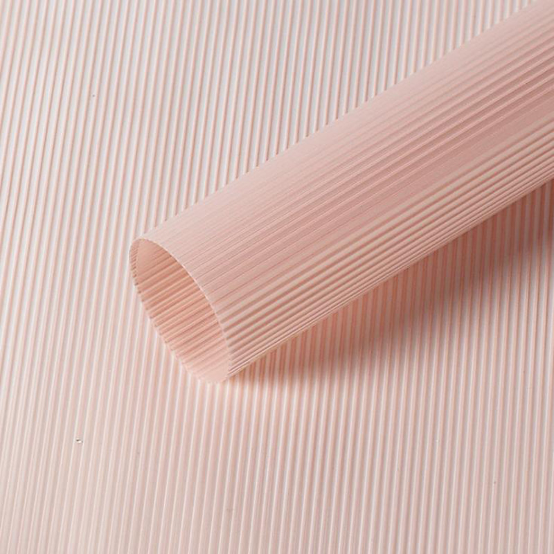MYHC-04 Haze Line einfarbige Blumenverpackungsfolie mit vertikalem Muster