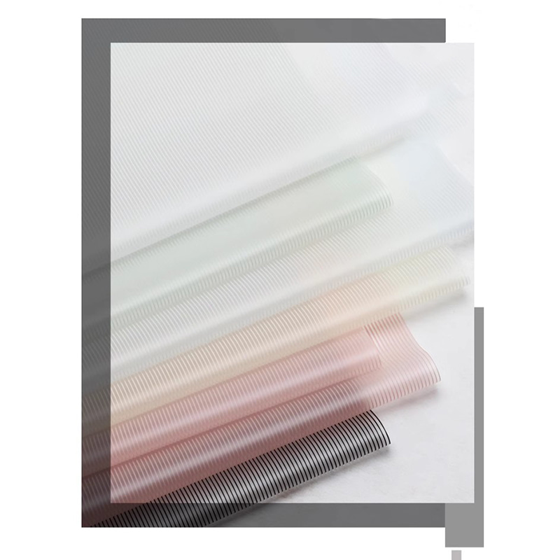 MYHC-04 Haze Line einfarbige Blumenverpackungsfolie mit vertikalem Muster