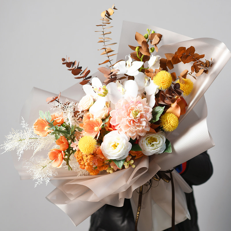 MYHC-04 Haze Line einfarbige Blumenverpackungsfolie mit vertikalem Muster