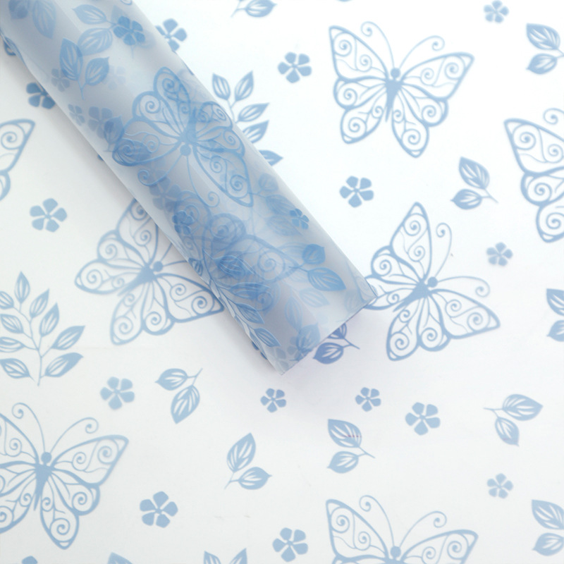 MYHC-07 Exquisite Schmetterlingslinien, transparente Blumenverpackungsfolie
