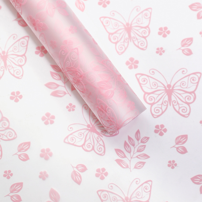 MYHC-07 Exquisite Schmetterlingslinien, transparente Blumenverpackungsfolie