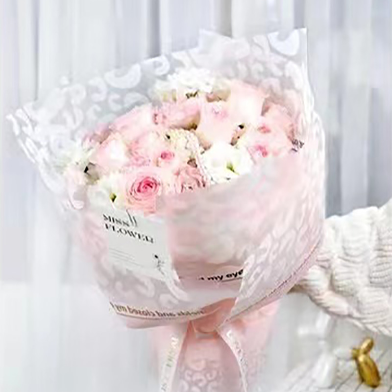MYHC-08 Leopardenmuster-Kanten-Massagefolie, Kunststoff-Blumenverpackungsfolie