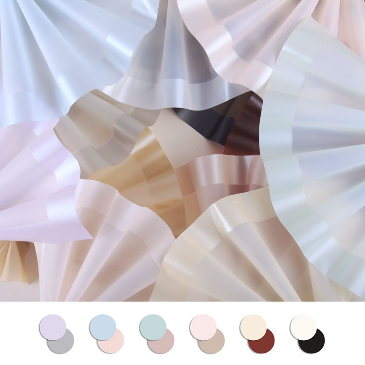 MYHC-09 Puffy Rock 57×57cm (±2cm) Einfarbige Blumenverpackungsfolie