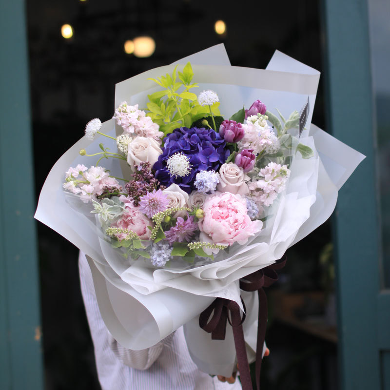 MYHC-09 Puffy Rock 57×57cm (±2cm) Einfarbige Blumenverpackungsfolie