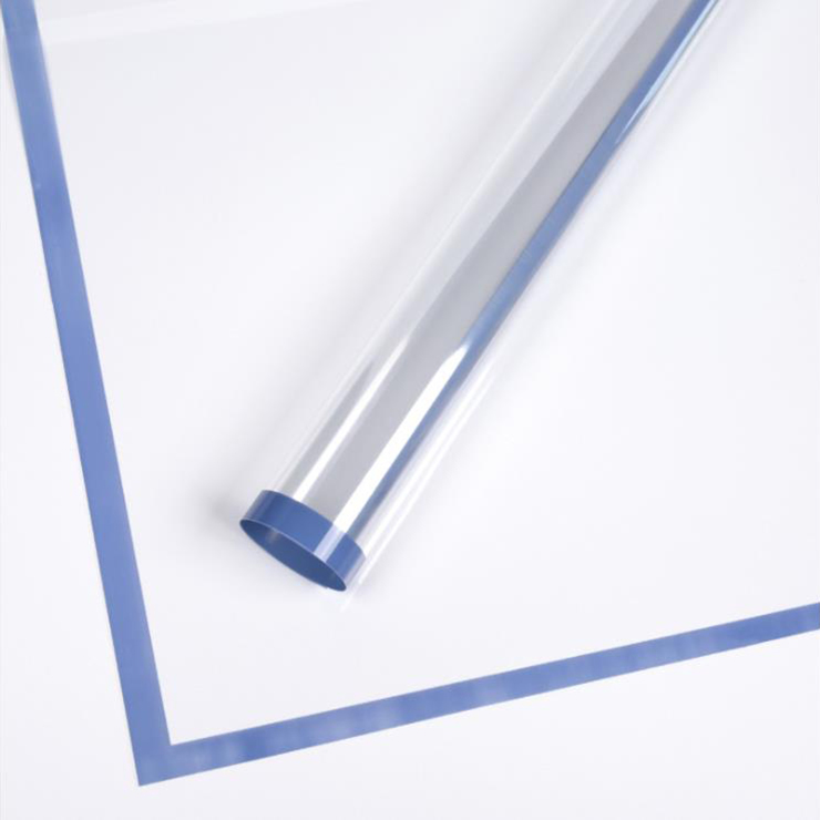 MYHC-15 Transparentes Blumen-Geschenkpapier aus Kunststoff mit einfarbigem Rand