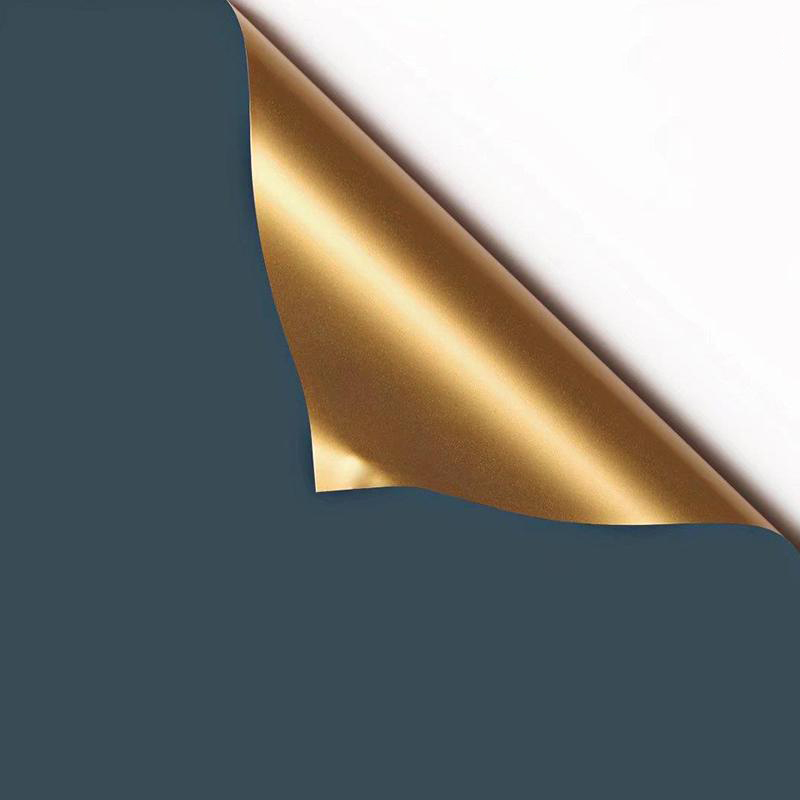 MYHC-17 Einseitiges Flash-Gold, doppelseitiges zweifarbiges Blumen-Geschenkpapier mit Perlglanzfolie
