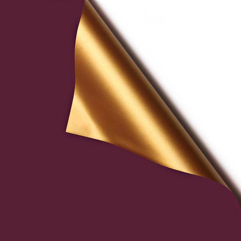 MYHC-17 Einseitiges Flash-Gold, doppelseitiges zweifarbiges Blumen-Geschenkpapier mit Perlglanzfolie