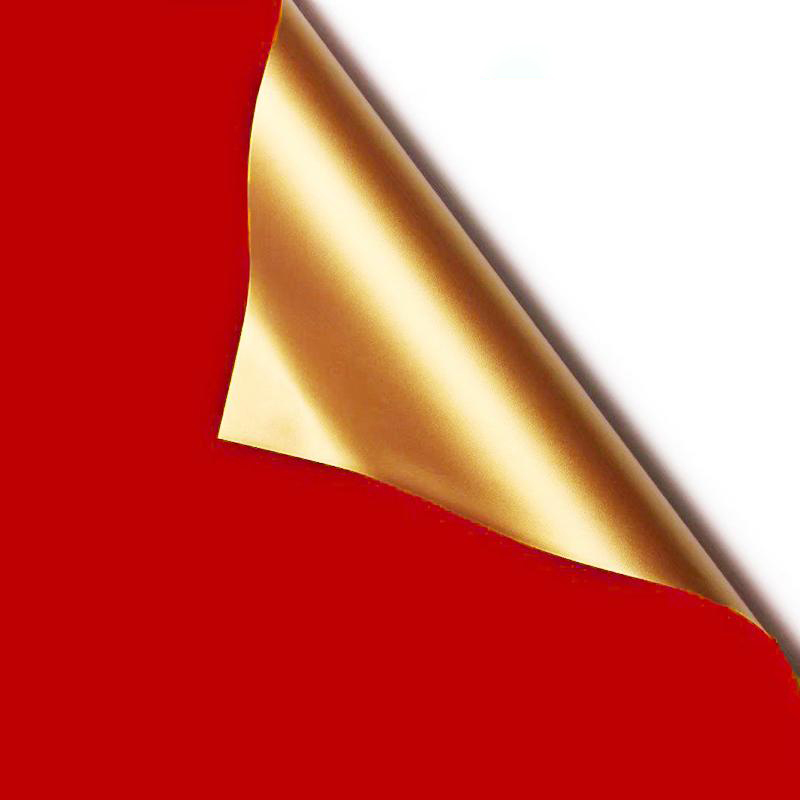 MYHC-17 Einseitiges Flash-Gold, doppelseitiges zweifarbiges Blumen-Geschenkpapier mit Perlglanzfolie