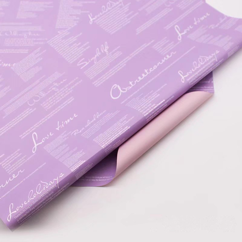 MYHC-20 Englisches Dekorations-Ouya-Papier, Perlenfolie, Blumen-Geschenkpapier