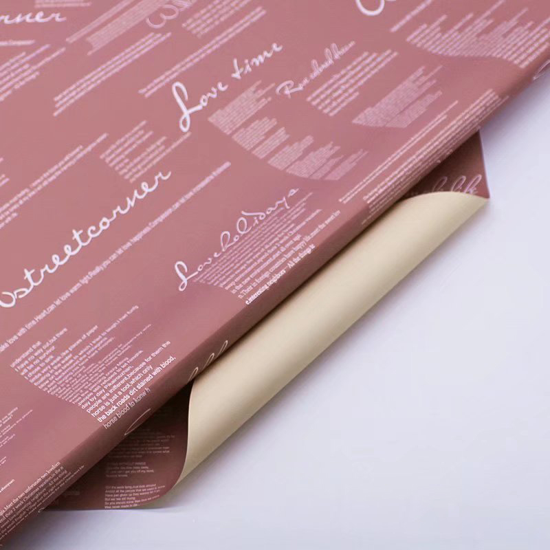MYHC-20 Englisches Dekorations-Ouya-Papier, Perlenfolie, Blumen-Geschenkpapier