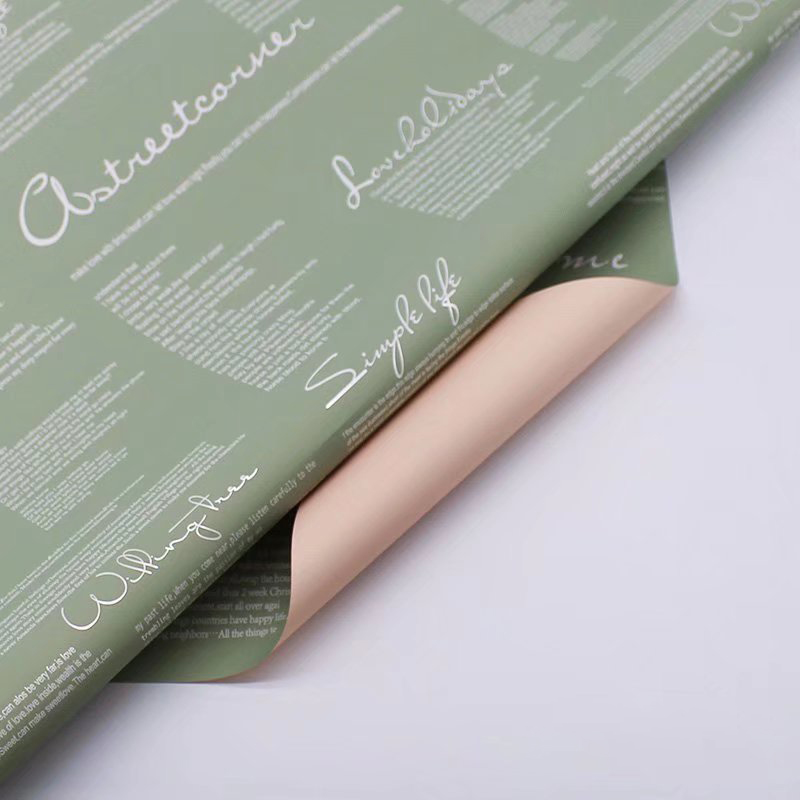MYHC-20 Englisches Dekorations-Ouya-Papier, Perlenfolie, Blumen-Geschenkpapier