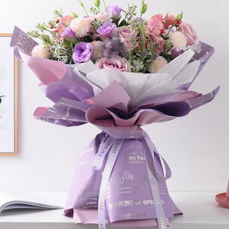MYHC-20 Englisches Dekorations-Ouya-Papier, Perlenfolie, Blumen-Geschenkpapier