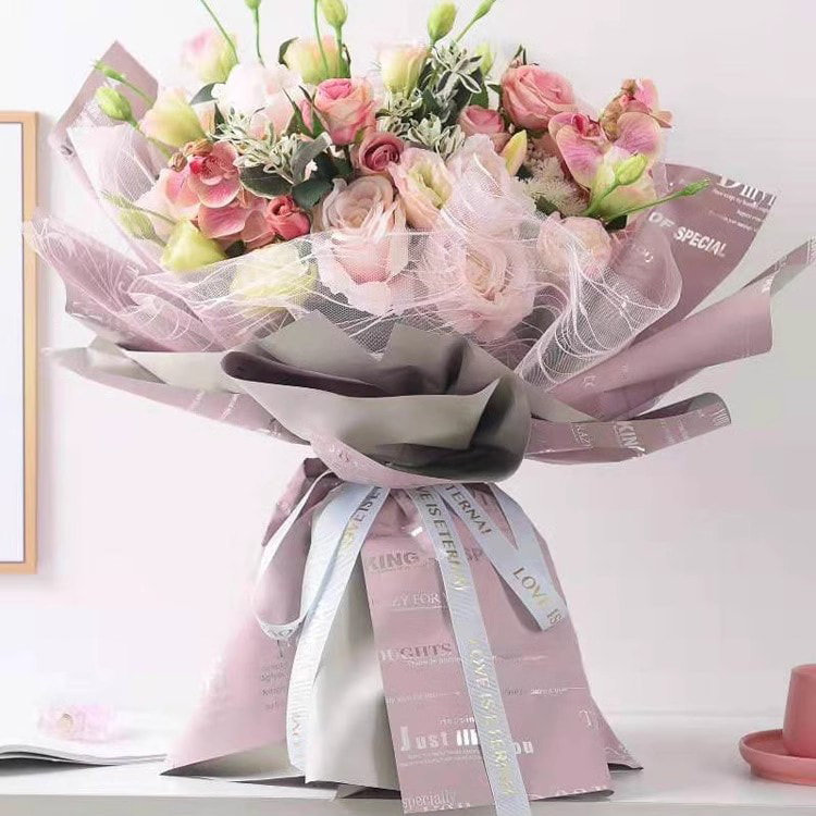 MYHC-20 Englisches Dekorations-Ouya-Papier, Perlenfolie, Blumen-Geschenkpapier