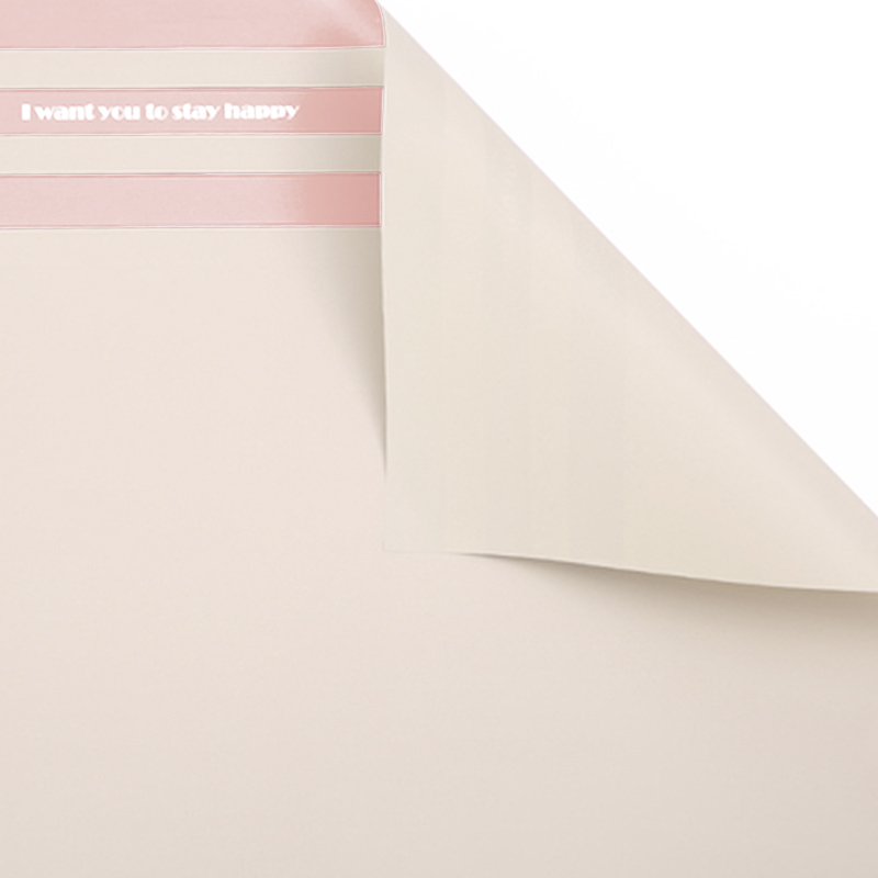 MYHC-22 57×57cm (±2cm) einseitiges, horizontales Blumen-Geschenkpapier mit Perlglanzfolie