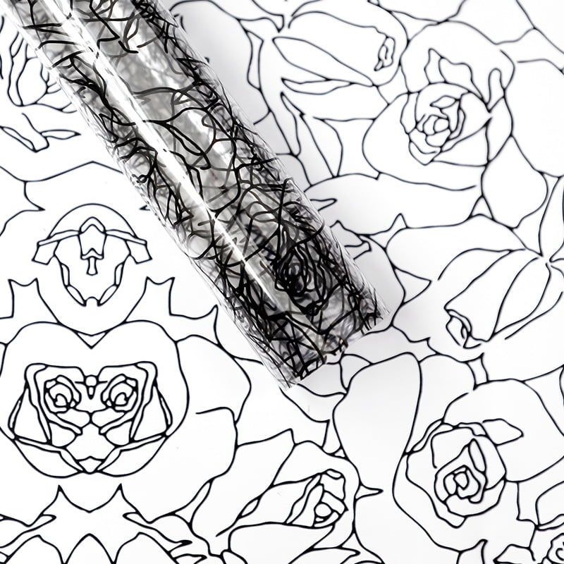 MYHC-29 Monochrome Rosenlinien OPP Transparente Blumenverpackungsfolie