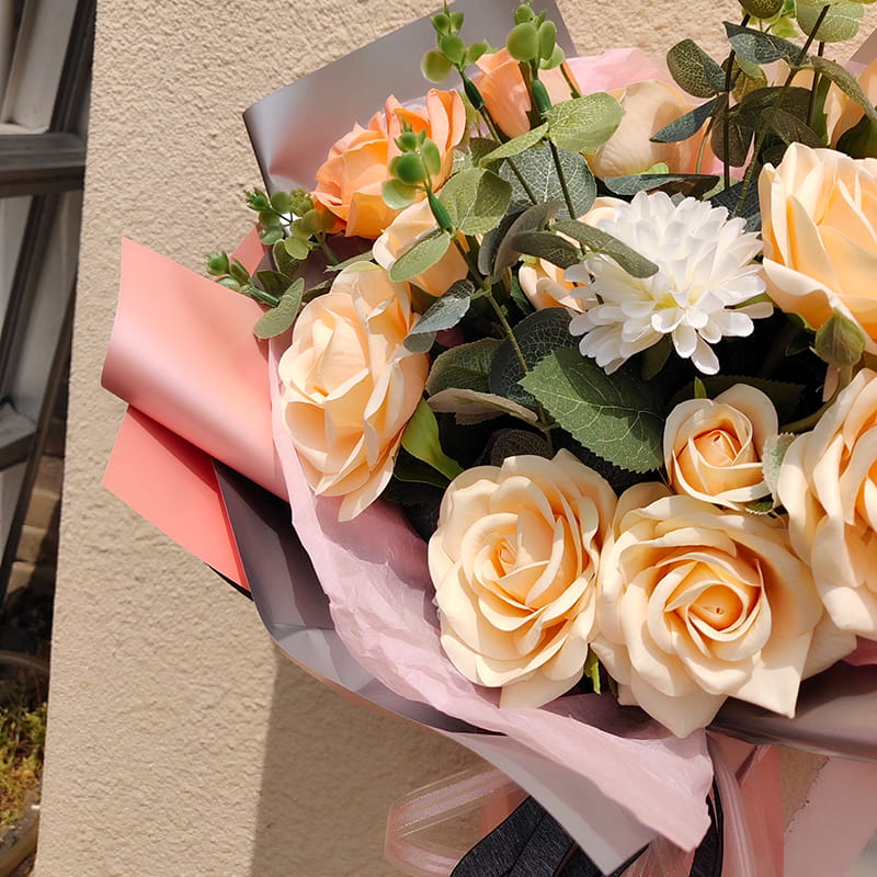 MYHC-32 Pearl doppelseitiges zweifarbiges wasserfestes Blumen-Geschenkpapier