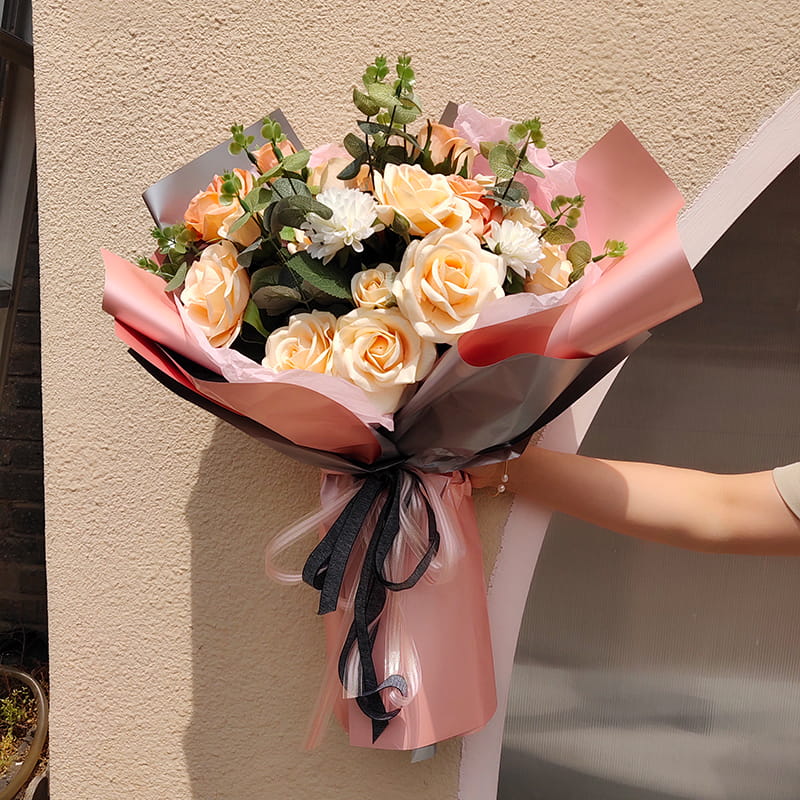 MYHC-32 Pearl doppelseitiges zweifarbiges wasserfestes Blumen-Geschenkpapier