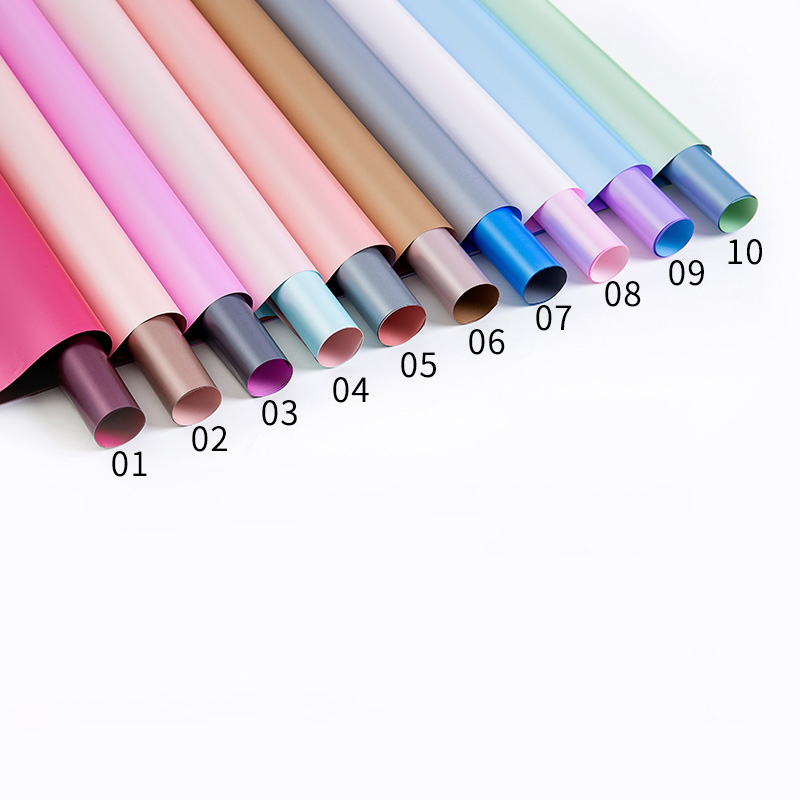 MYHC-32 Pearl doppelseitiges zweifarbiges wasserfestes Blumen-Geschenkpapier