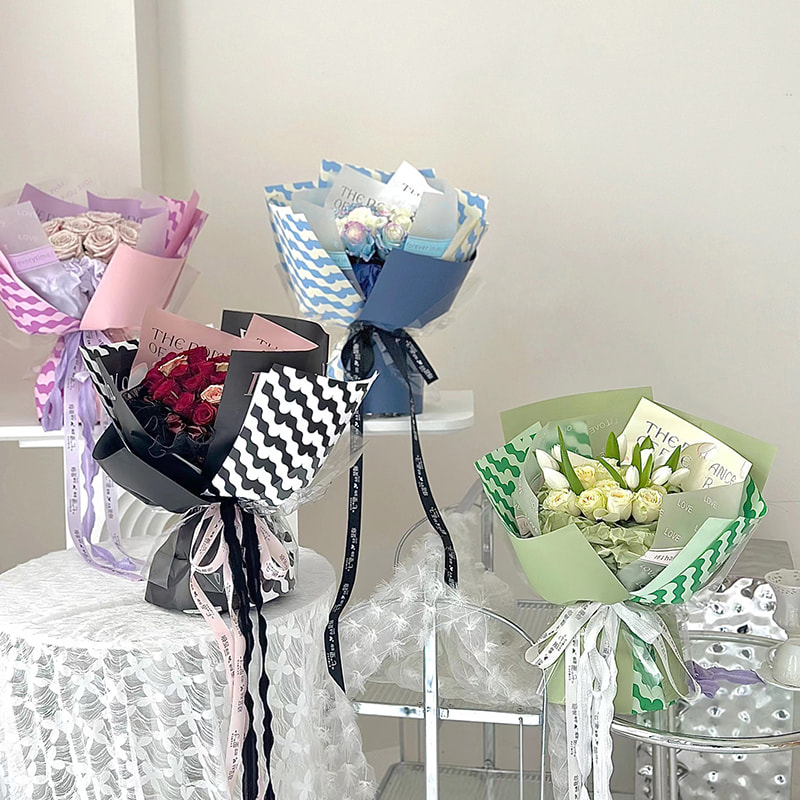 MYHC-35 BOPP Wellenmuster, wasserfestes Blumen-Geschenkpapier