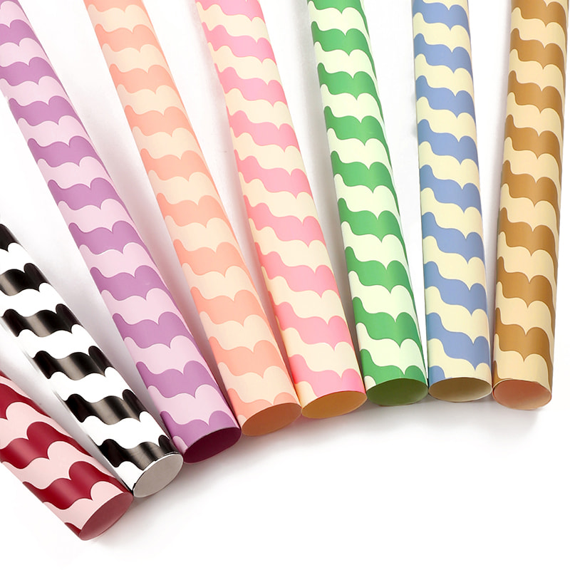 MYHC-35 BOPP Wellenmuster, wasserfestes Blumen-Geschenkpapier