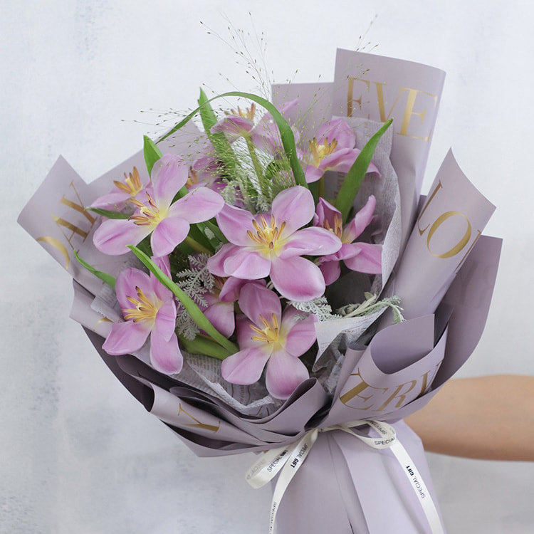 MYHC-40 Jane Eyre Hug Pattern Monochromes Baumwollblumen-Geschenkpapier