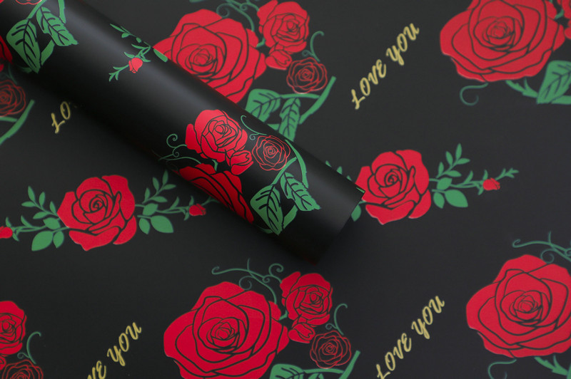 MYHC-47 Blumen-Geschenkpapier mit geringer Sättigung aus Rindsleder