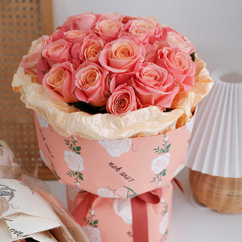 MYHC-47 Blumen-Geschenkpapier mit geringer Sättigung aus Rindsleder