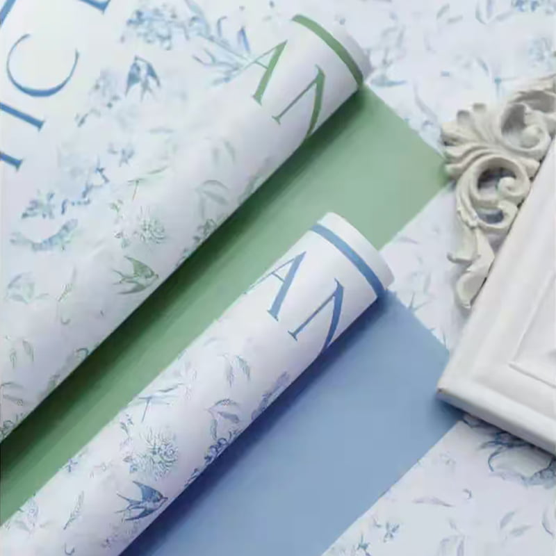 MYHC-49 Einseitiges Geschenkpapier mit frischem, mattem Blumenmuster