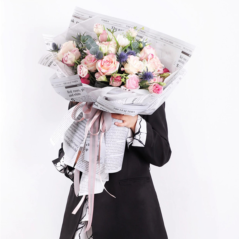 MYHC-52 Herb Golden Light Mattfolie 57×57cm (±2cm) Blumenverpackungsfolie aus Kunststoff