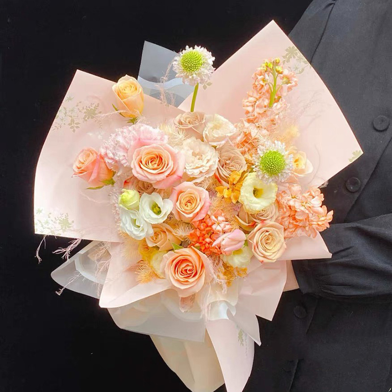 MYHC-55 Einfache, helle, matte Blumenverpackungsfolie