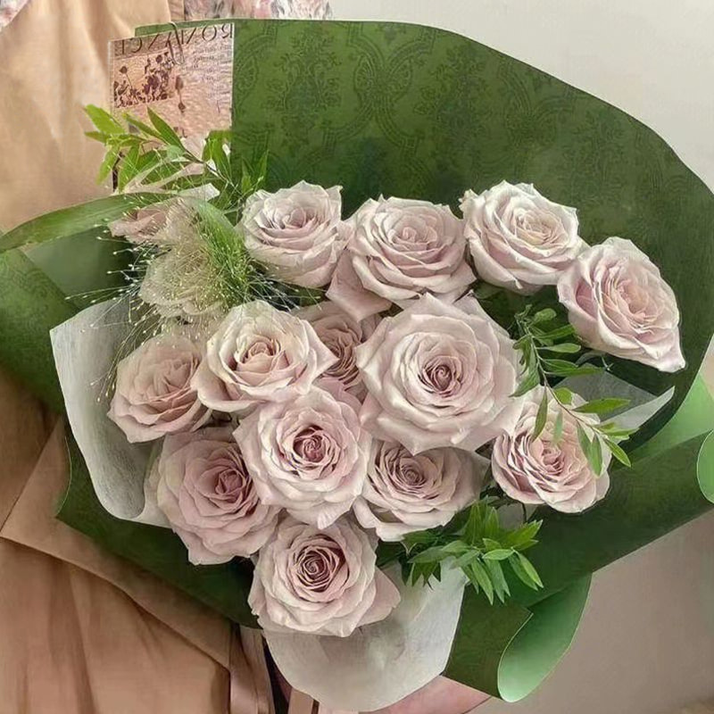 MYHC-56 Geschenkpapier mit Reliefdruck, einfarbig, Baumwollblumen