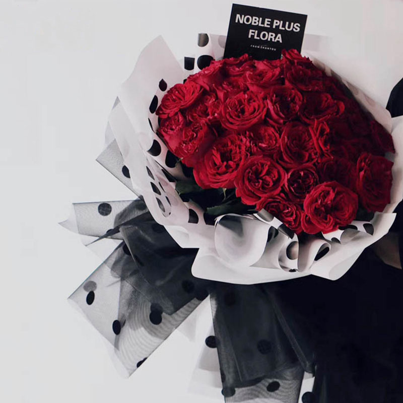 MYHC-58 Gepunktetes Blumen-Geschenkpapier aus Baumwolle