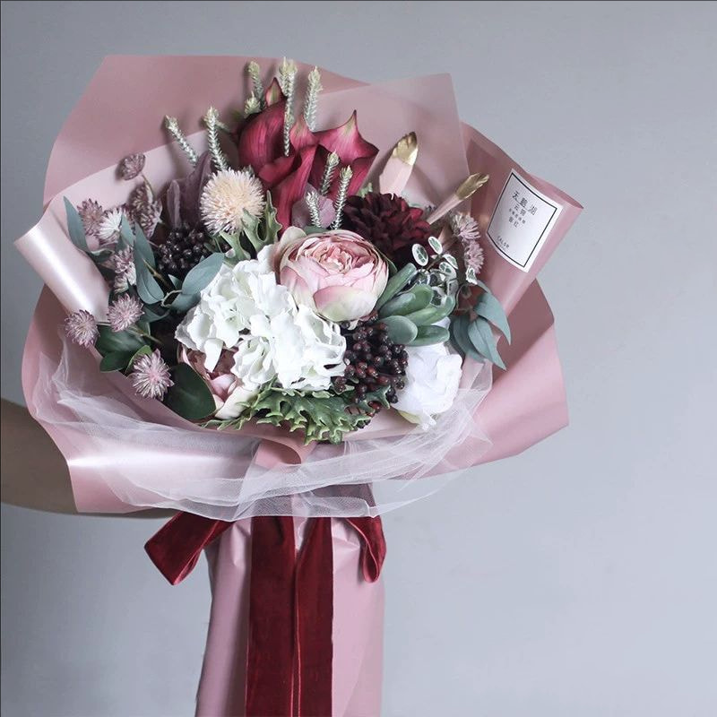 MYHC-59 Yunjin Matratzenfolie, einfarbige Blumenverpackungsfolie
