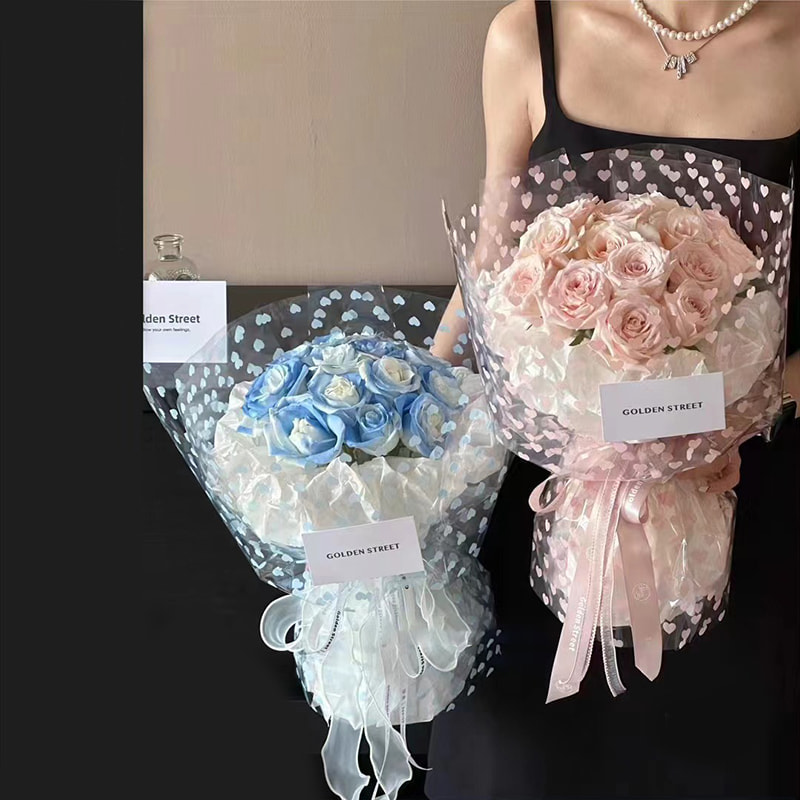MYHC-62 Even Love Dekoration OPP Transparentes Blumen-Geschenkpapier