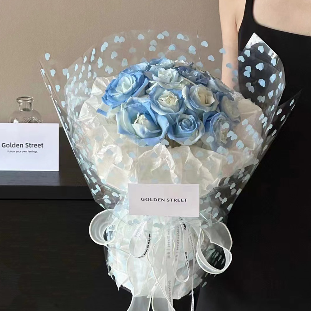 MYHC-62 Even Love Dekoration OPP Transparentes Blumen-Geschenkpapier