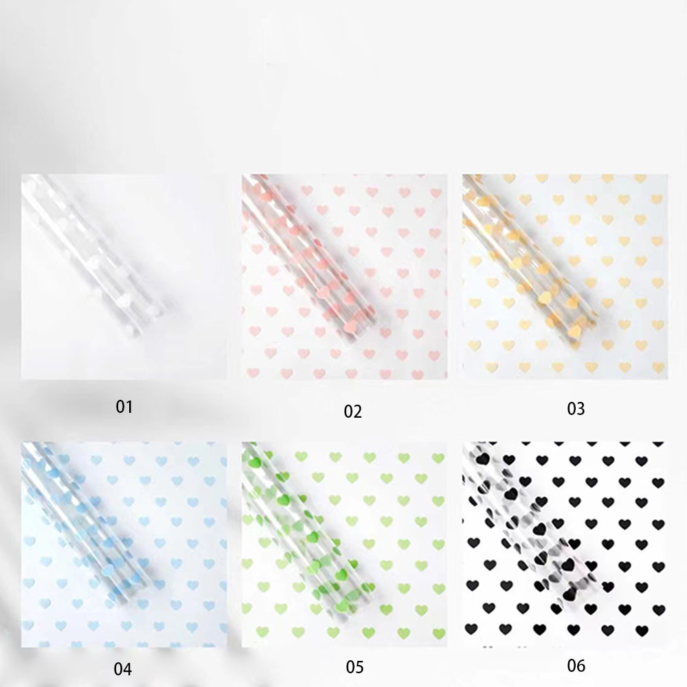 MYHC-62 Even Love Dekoration OPP Transparentes Blumen-Geschenkpapier