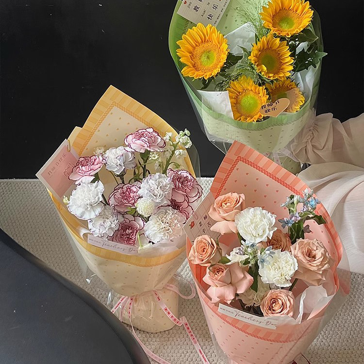 MYHC-65 Prinzessinnenkleid, helle Kunststoff-Blumenverpackungsfolie