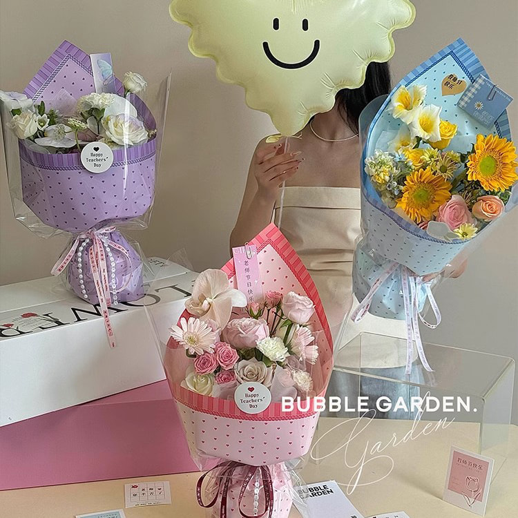 MYHC-65 Prinzessinnenkleid, helle Kunststoff-Blumenverpackungsfolie