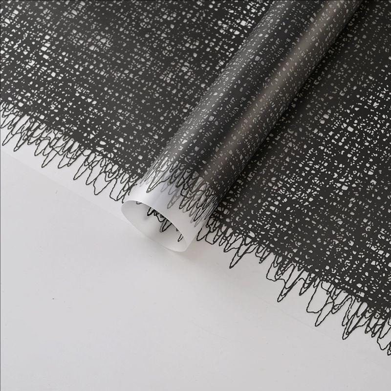 MYHC-67 Kunststoff-Blumenverpackungsfolie mit transparentem Boden, einfarbig, gewebtes Stoffmuster