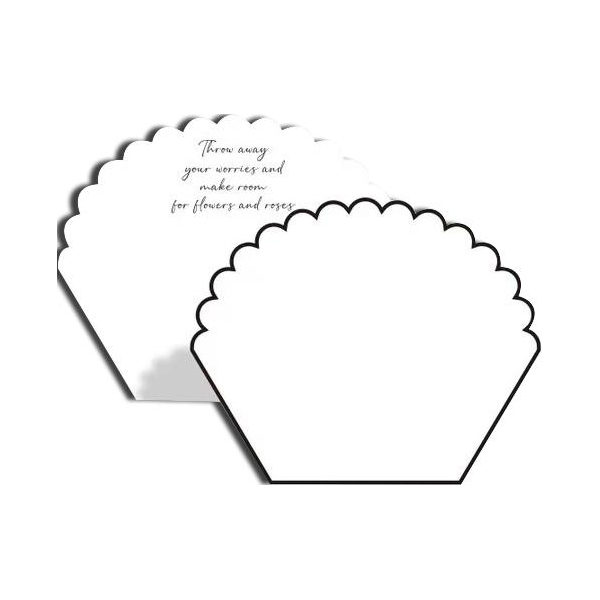 MYHC-71 Monochromes, blütenblattförmiges Baumwollblumen-Geschenkpapier