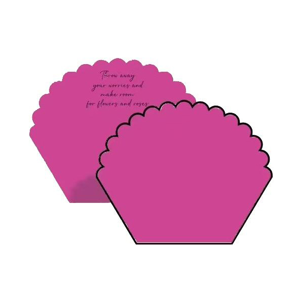 MYHC-71 Monochromes, blütenblattförmiges Baumwollblumen-Geschenkpapier