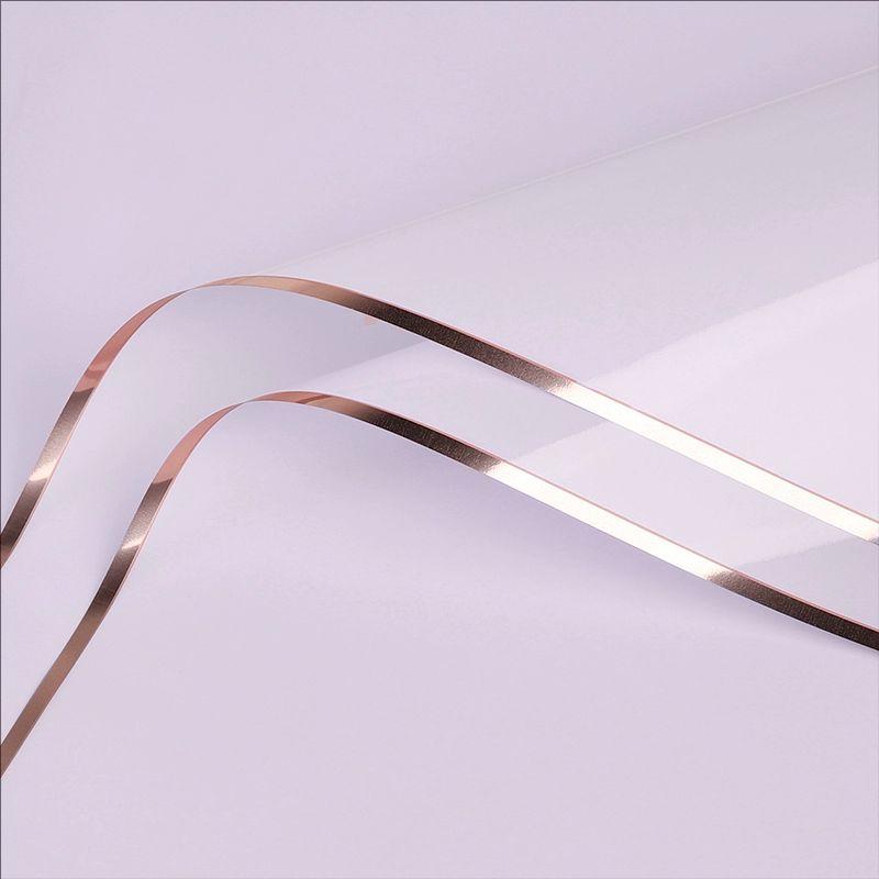 MYHC-72 Einfarbige Goldkante Wasserlichtfolie Transparente Blumenverpackungsfolie