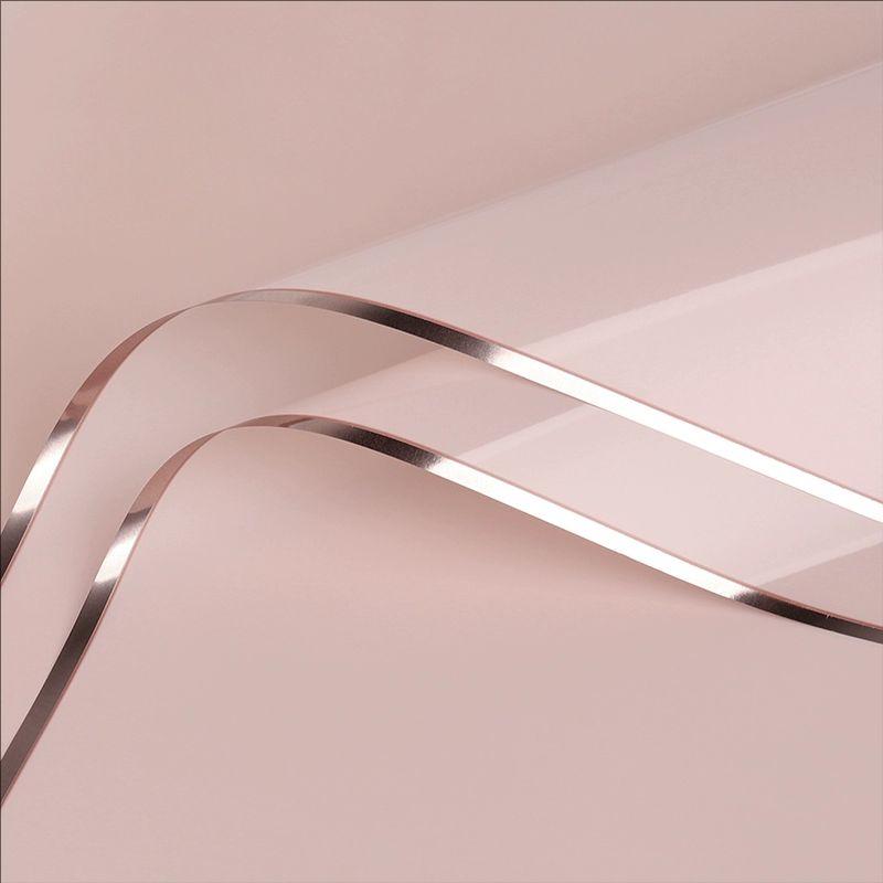 MYHC-72 Einfarbige Goldkante Wasserlichtfolie Transparente Blumenverpackungsfolie