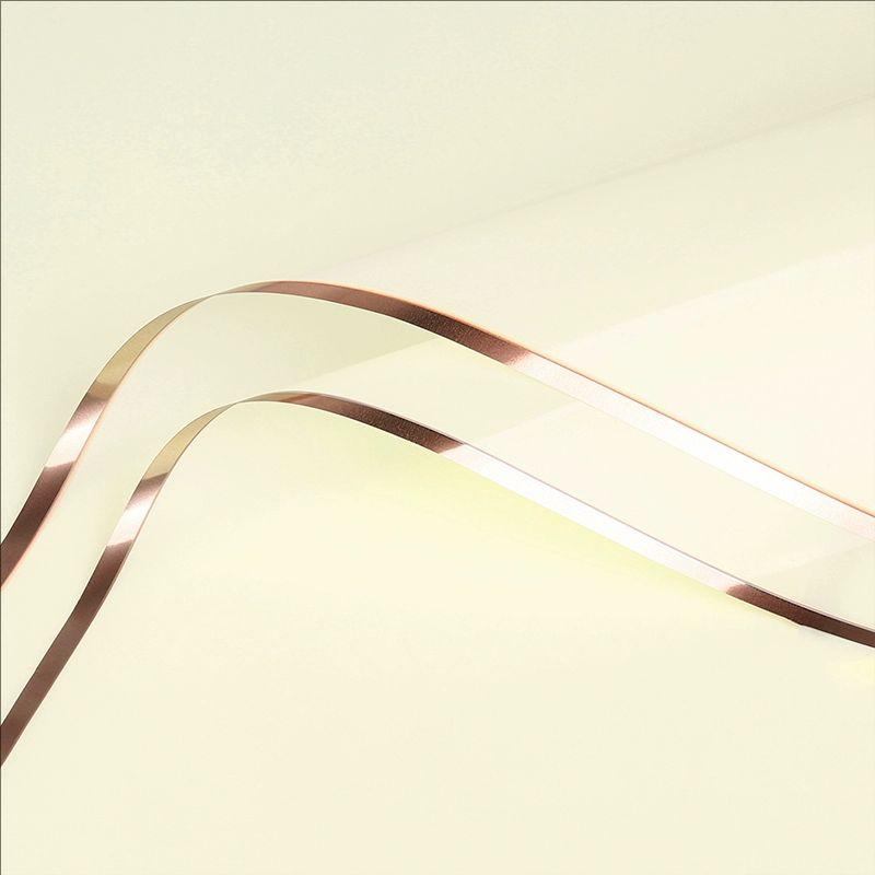 MYHC-72 Einfarbige Goldkante Wasserlichtfolie Transparente Blumenverpackungsfolie