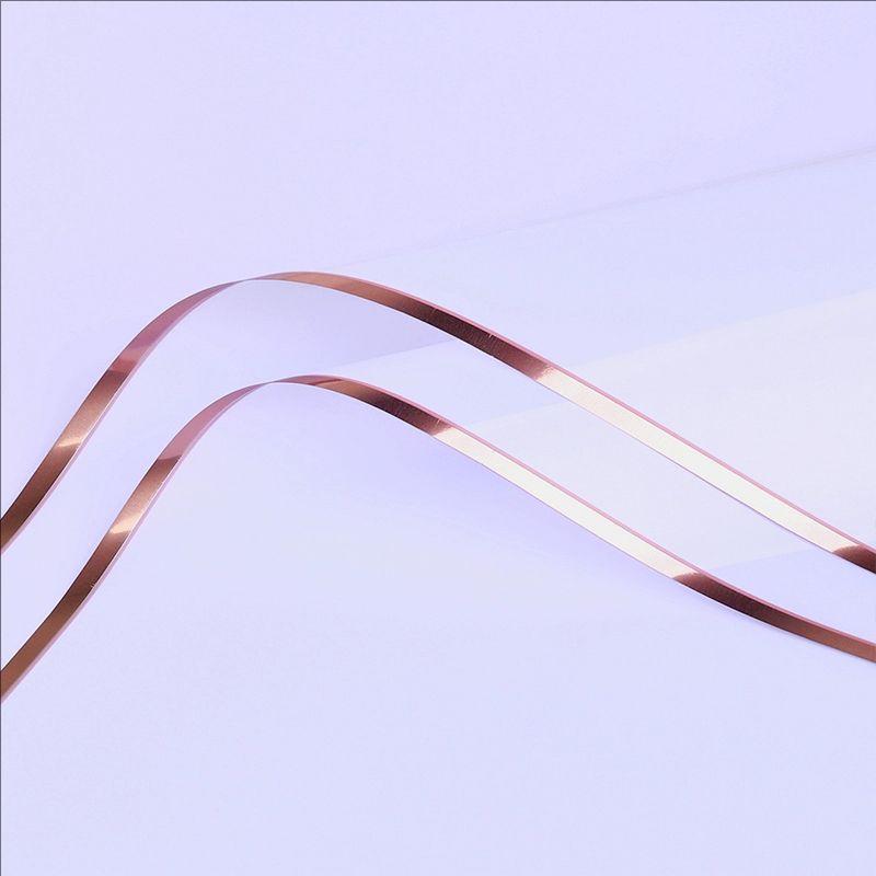 MYHC-72 Einfarbige Goldkante Wasserlichtfolie Transparente Blumenverpackungsfolie