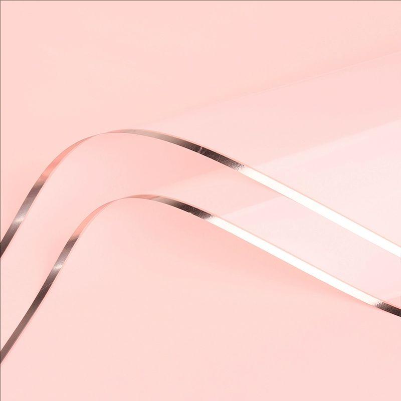 MYHC-72 Einfarbige Goldkante Wasserlichtfolie Transparente Blumenverpackungsfolie