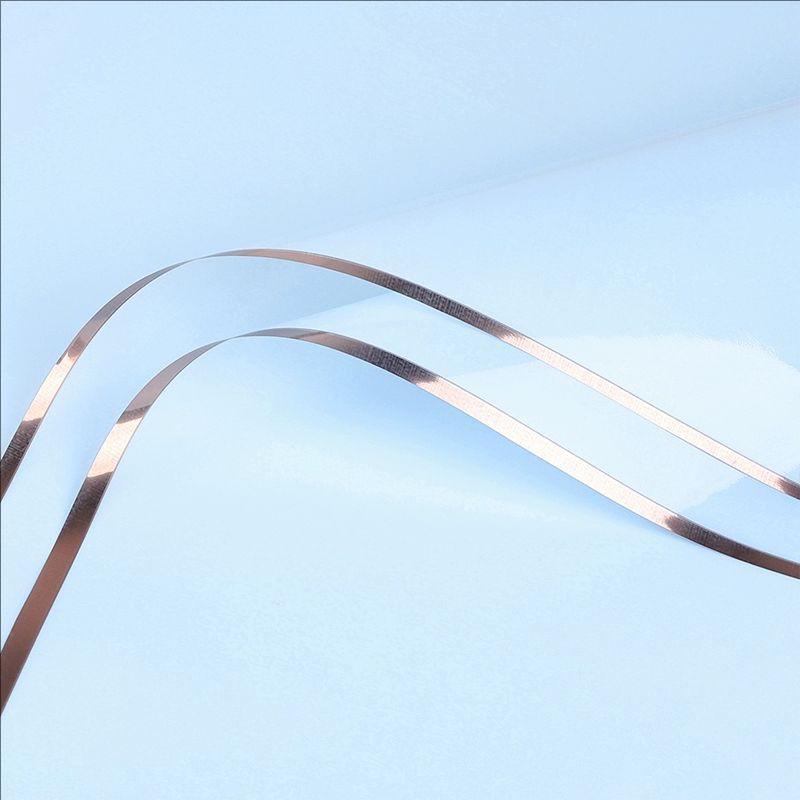 MYHC-72 Einfarbige Goldkante Wasserlichtfolie Transparente Blumenverpackungsfolie