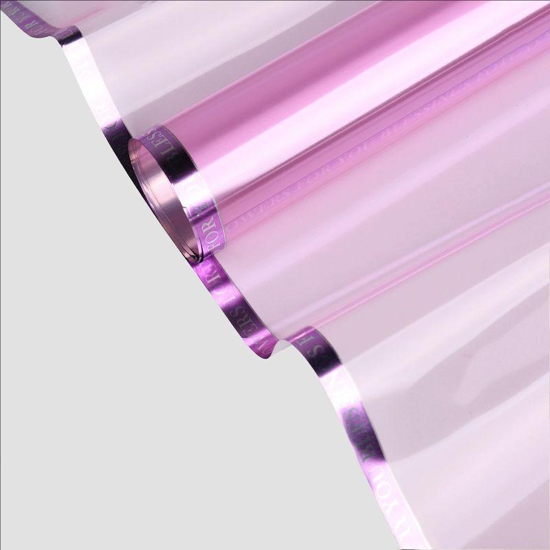 MYHC-73 Spitzen-Glitzerfolie Opp transparente Blumenverpackungsfolie